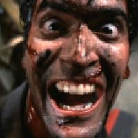 Scene from the film Evil Dead II