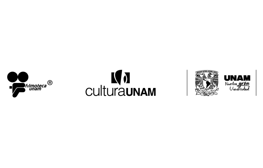 Three organizational logos in black against a white background.